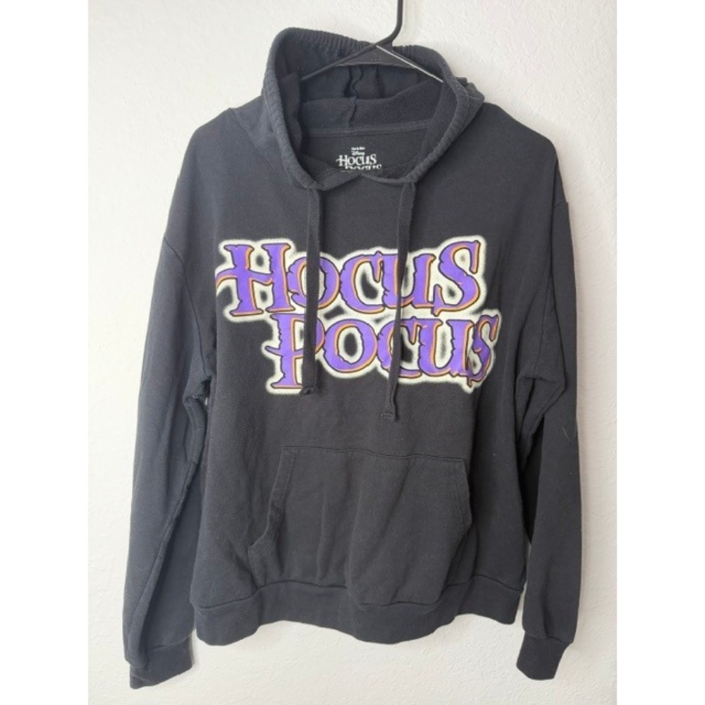 Disney Hocus Pocus Black Graphic Hoodie Sweatshirt XL 15-17 Sanderson Sisters